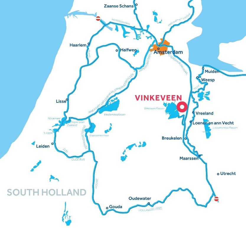 Vaarkaart midden Nederland
